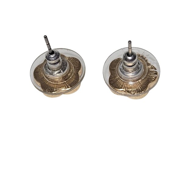 Elegant Retro 80s 90s Pink Flower Stud Earrings Chic Fashion Jewelry Women - Picture 2 of 3